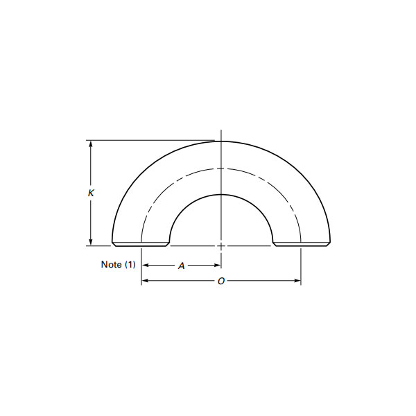 Alın Kaynaklı 180 Derece Dirsek