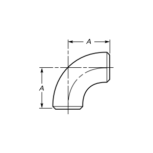 Alın Kaynaklı 90 Derece Dirsek